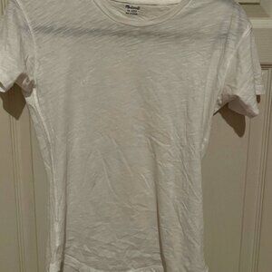 100% cotton white tee